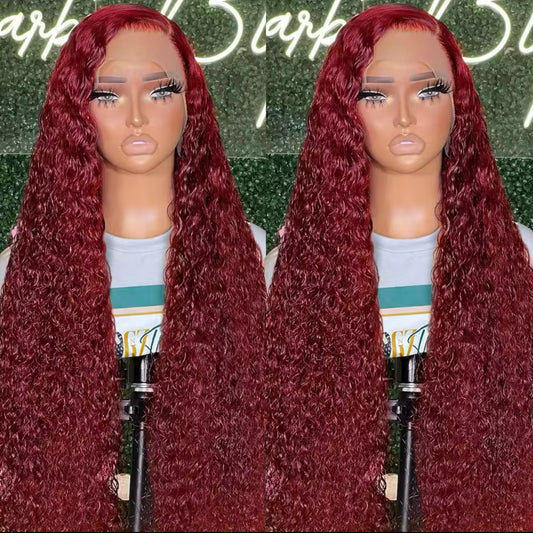 99J 13x4 Transparent Deep Wave Wig