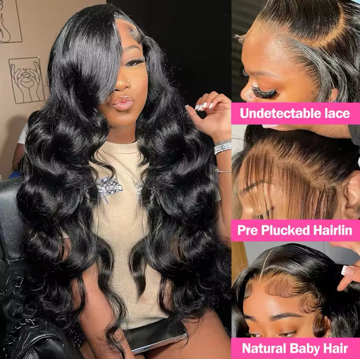 HD 13x4 Bodywave Frontal Wig