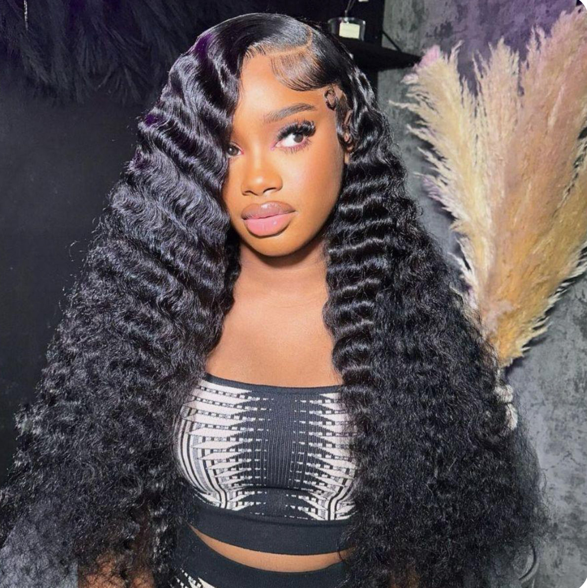 13x4 Transparent Deep Wave Wig