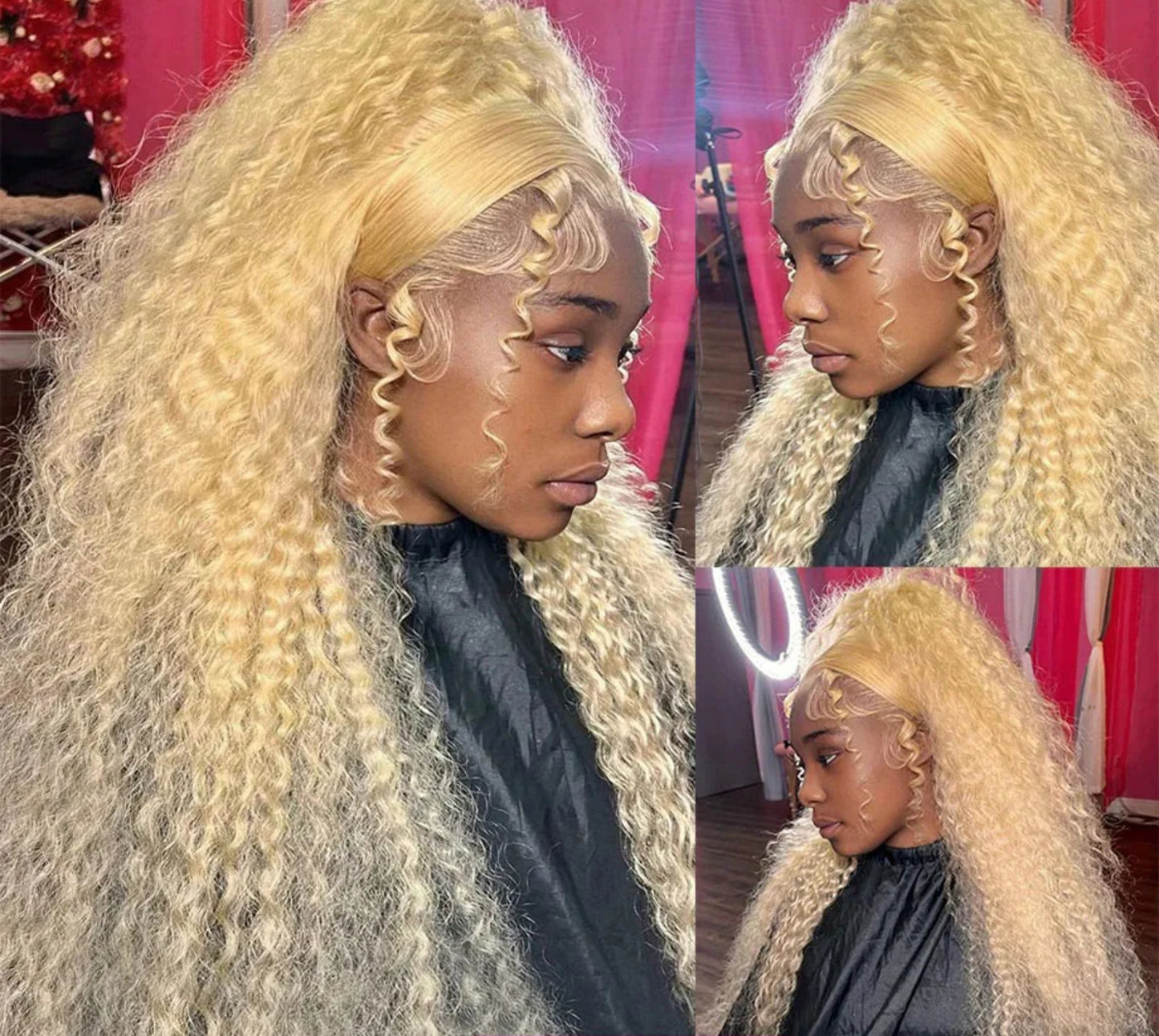 13x6 613 Transparent Deep Wave Frontal Wig