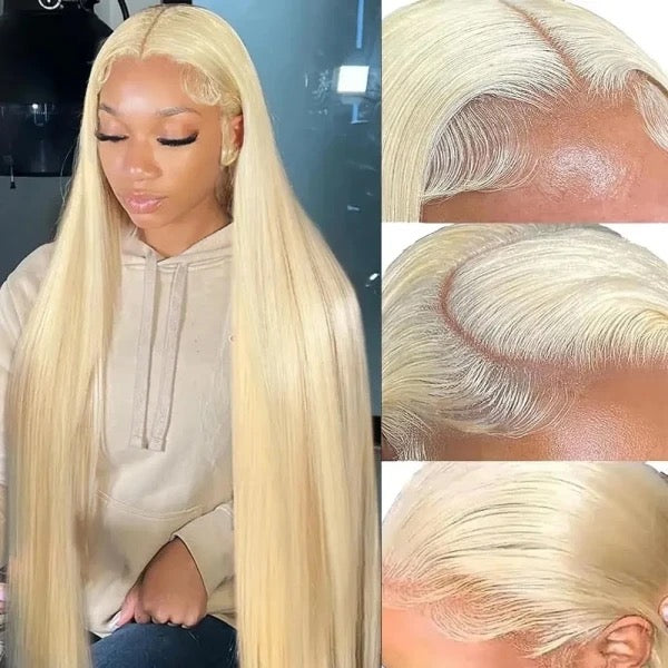 13x4 613 Transparent Straight Frontal Wig