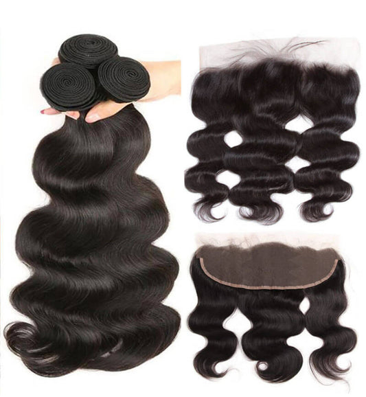 Virgin Body Wave Frontals+Bundles