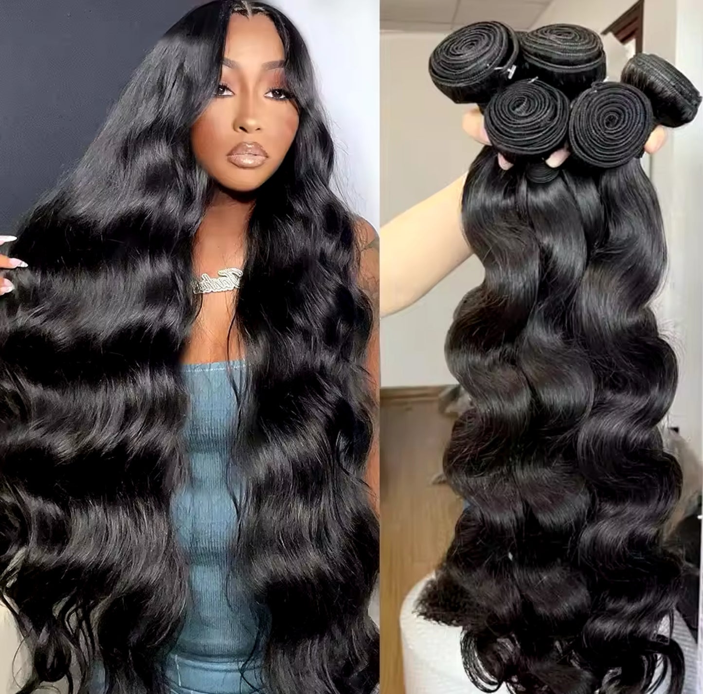 Virgin Body Wave Frontals+Bundles